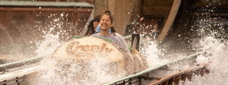 Girl On Water Pulling Face