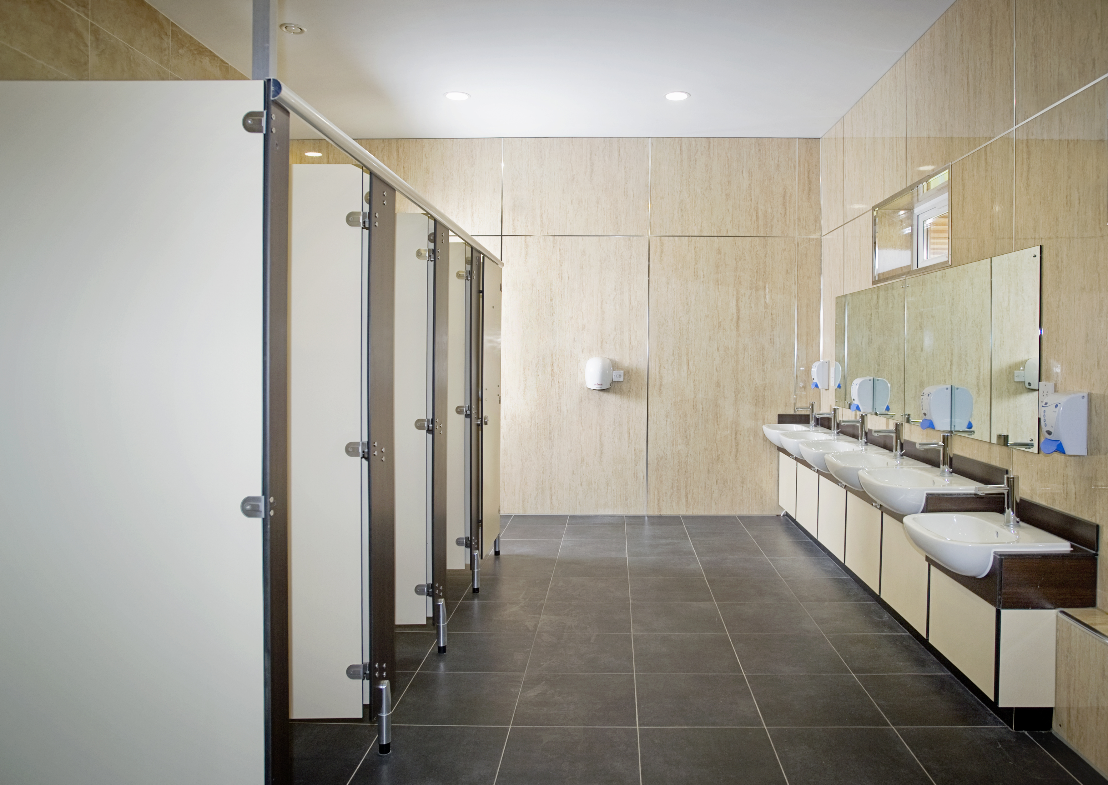 Image of a toilet block on the Resort 