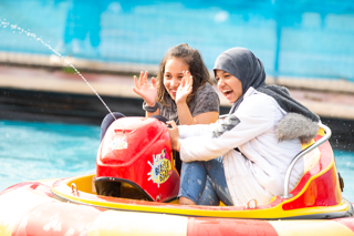Two Girls On Water Ride