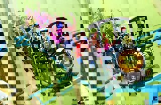 People On Rollercoaster