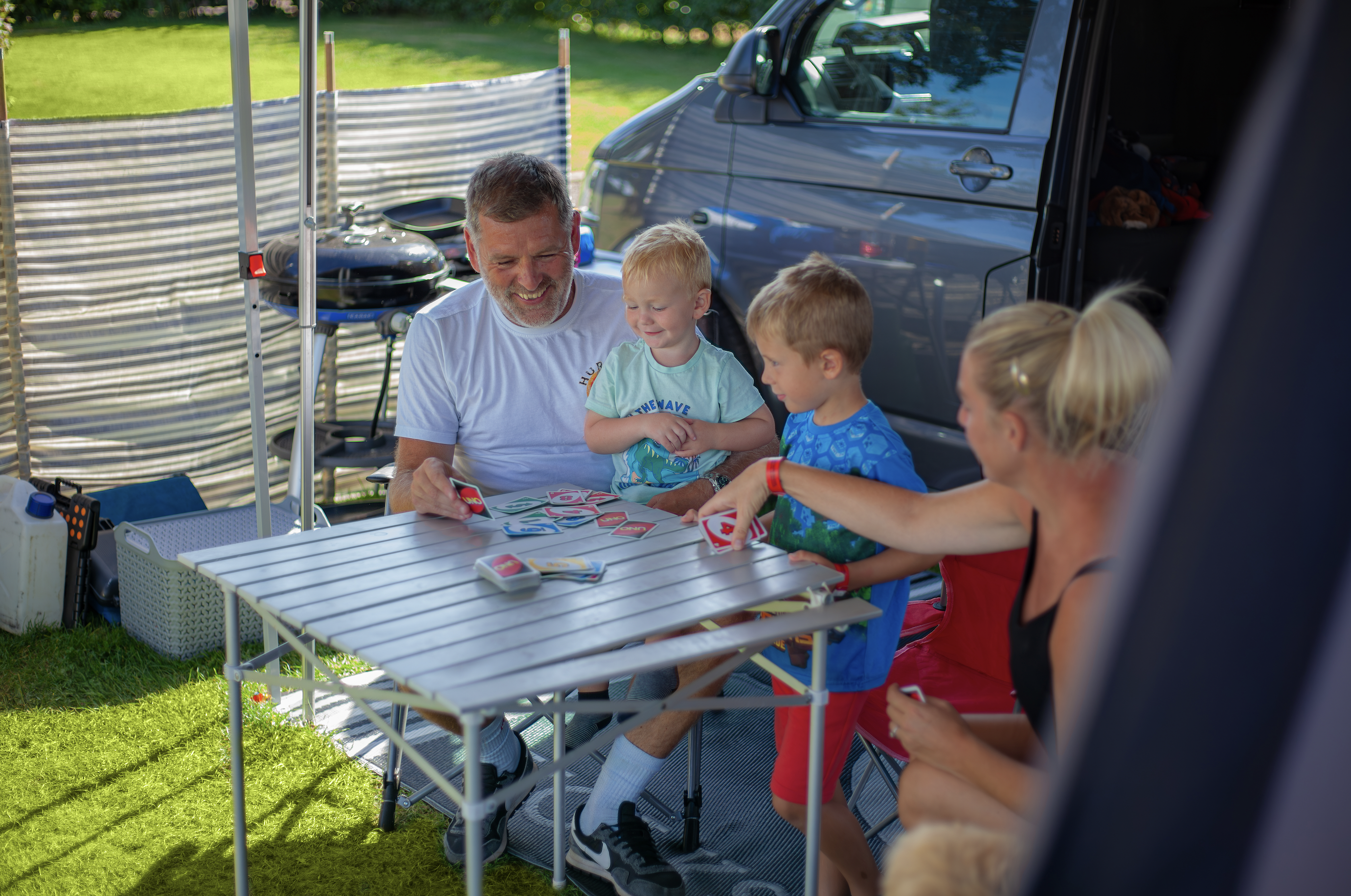 A family Camping at Crealy Theme Park & Resort